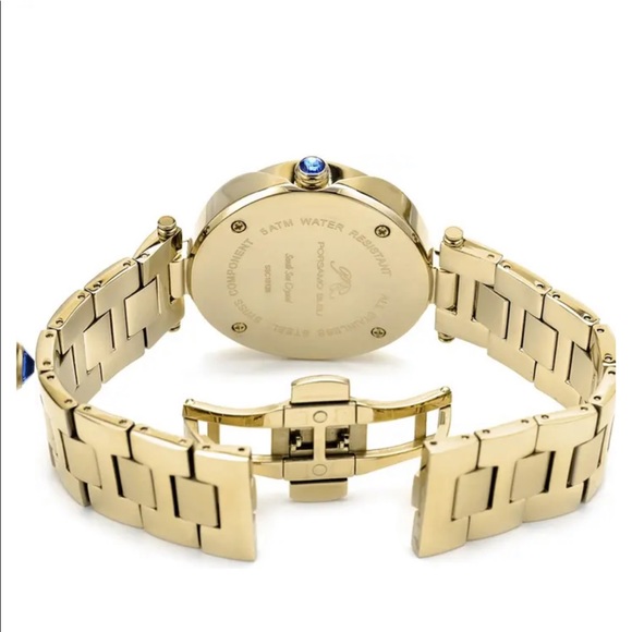 Women's South Sea Swarovski Crystal Bracelet Watch, 40mm PORSAMO BLEU - Picture 4 of 13